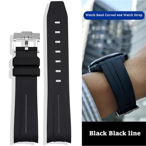 Niziruoup Rubber Strap for Moonswatch Watch | Curved No Gap Silicone Band 20mm thumbnail 4