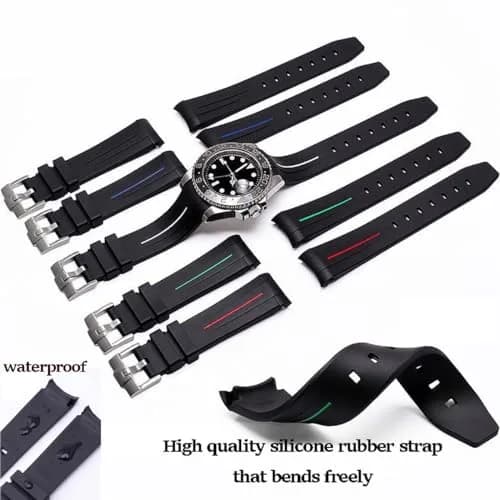Niziruoup Rubber Strap for Moonswatch Watch | Curved No Gap Silicone Band 20mm thumbnail 3