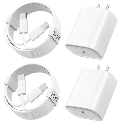Ubearkk iPhone 18/17/16/15 Pro Max Charger 20W 10 FT USB C Cable | Fast Charging & Long Cord thumbnail 1