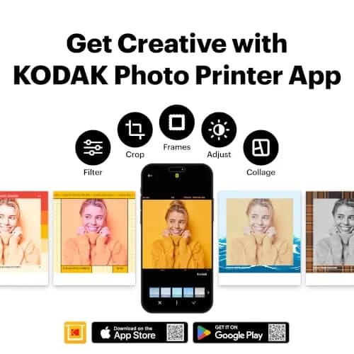 KODAK Mini Shot 3 ERA Instant Camera & Photo Printer, Black | 3x3" Prints, 13MP, Bluetooth thumbnail 7
