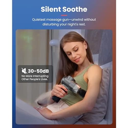 BOB AND BRAD C2 Pro Percussion Massage Gun with Heat & Cold Therapy, 1.5 lbs Mini Massage Gun | Deep Tissue Back Massager for Athletes thumbnail 9