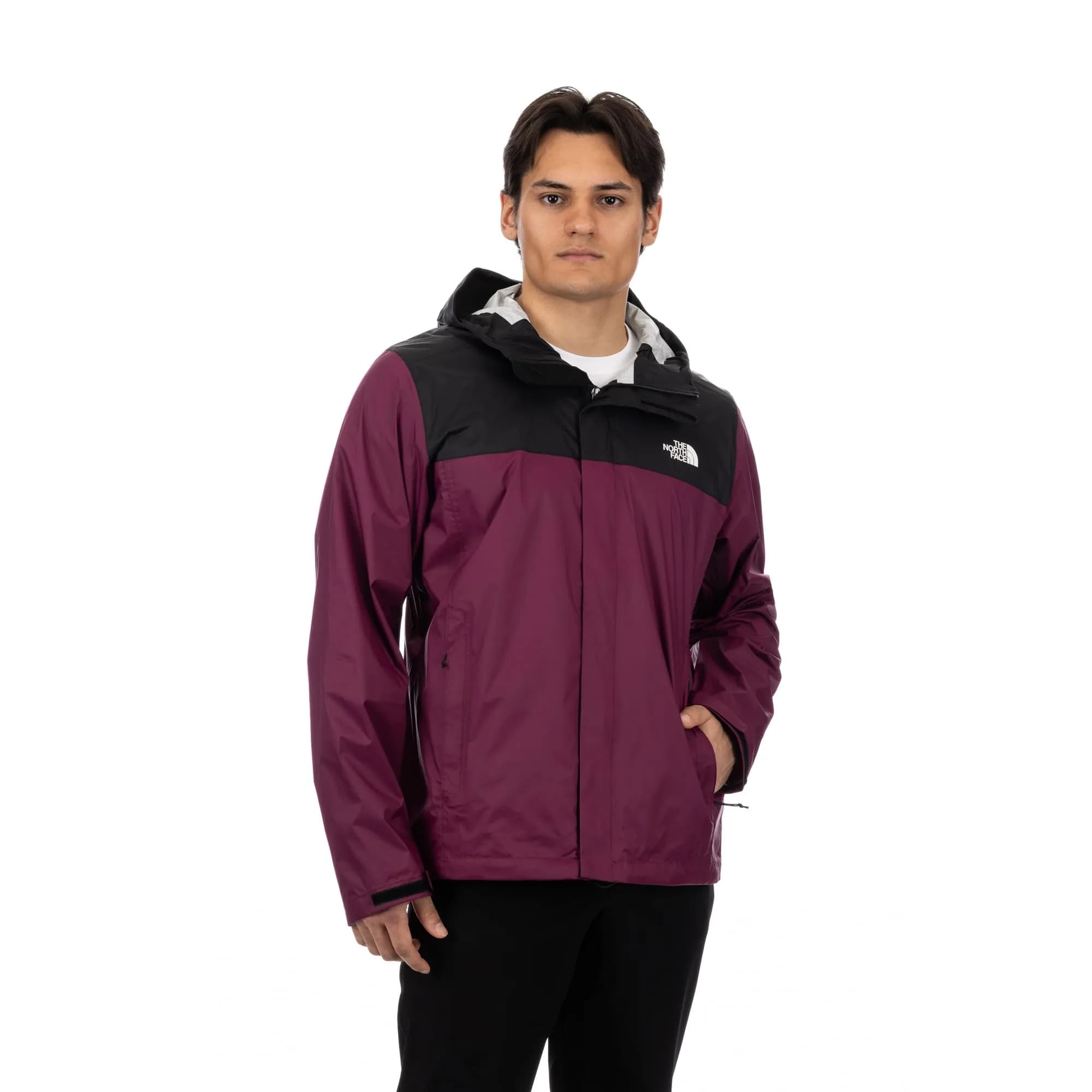 The North Face Men’s Venture 2 Waterproof Hooded Rain Jacket Boysenberry Large | Breathable, Waterproof, Eco-Friendly