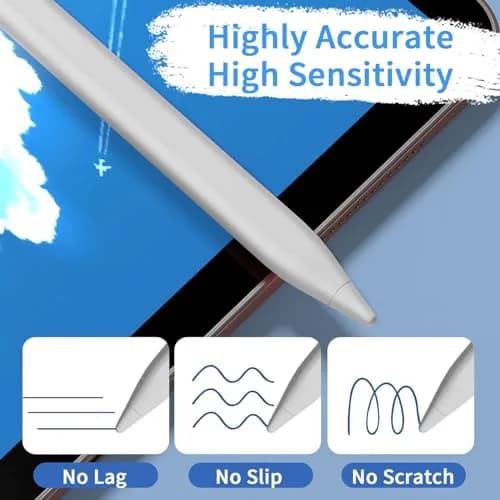 JXYHMY Universal Stylus Pen for Touch Screens, White | Compatible with iPhone, iPad, Android Devices (6.5 inches) thumbnail 5