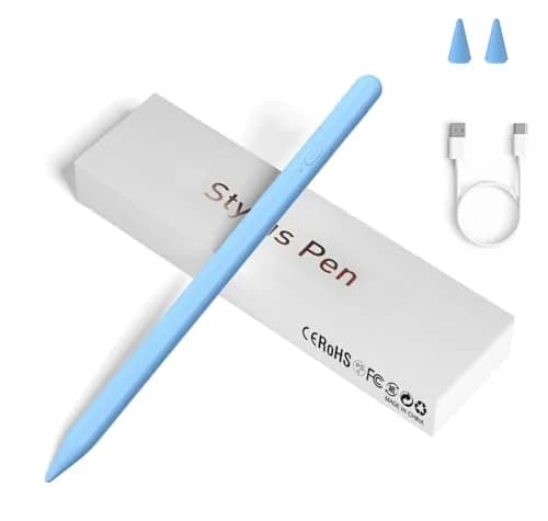 JXYHMY Universal Stylus Pen for Touch Screens, Fine Point iPad Pencil with Magnetic Adsorption & Power Display, Blue | Compatible with iPhone, iPad, Android thumbnail 1