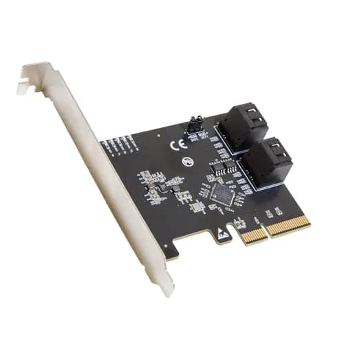 IO CREST 4 Port SATA III PCI-e x2 RAID Expansion Card thumbnail 1