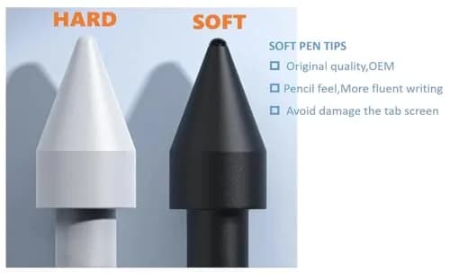 JMBTQ Soft S Pen Tips Nibs Replacement for Samsung Galaxy Tab S7/S7 Plus/S7 FE Stylus S Pen (5-Pack, Black, 0.7mm) thumbnail 4