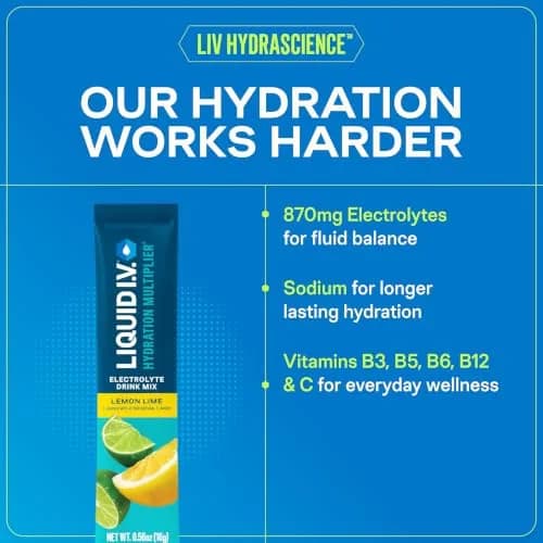 Liquid I.V. Hydration Electrolytes Pear 16 Count Stick Pack | Clinically Tested Hydration Faster Than Water thumbnail 4