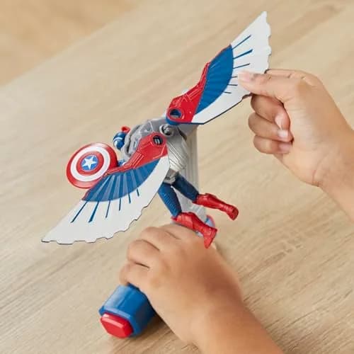 Marvel Epic Hero Series Captain America Flight Control Action Figure 10 cm (4-inch) | ASTM-Tested Toy for Kids 4+ thumbnail 4