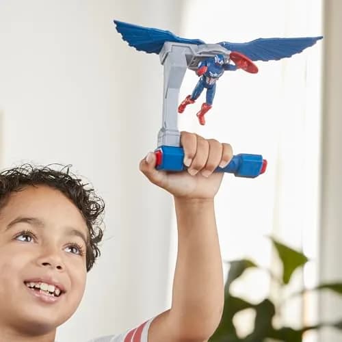 Marvel Epic Hero Series Captain America Flight Control Action Figure 10 cm (4-inch) | ASTM-Tested Toy for Kids 4+ thumbnail 7