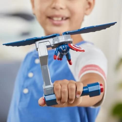 Marvel Epic Hero Series Captain America Flight Control Action Figure 10 cm (4-inch) | ASTM-Tested Toy for Kids 4+ thumbnail 9