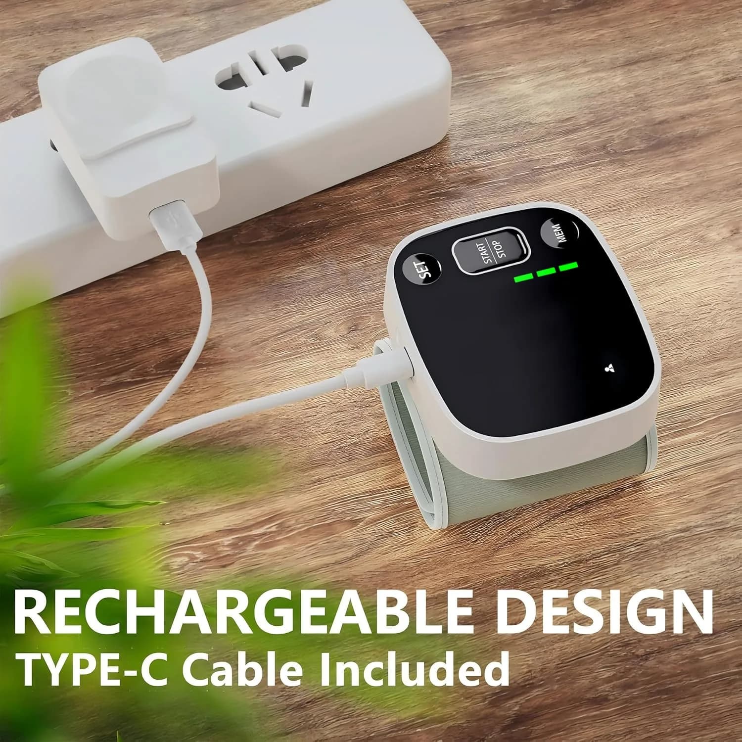 Oklar Rechargeable Wrist BP Monitor with Voice Broadcast & LED Display, 240 Readings for 2 Users | Accurate Home Health Monitoring - view 5
