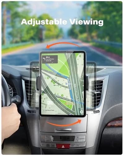 APPS2Car CD Slot Tablet Mount Holder for 4.7-13" Devices | Secure 360° Rotation for Road Trips thumbnail 4