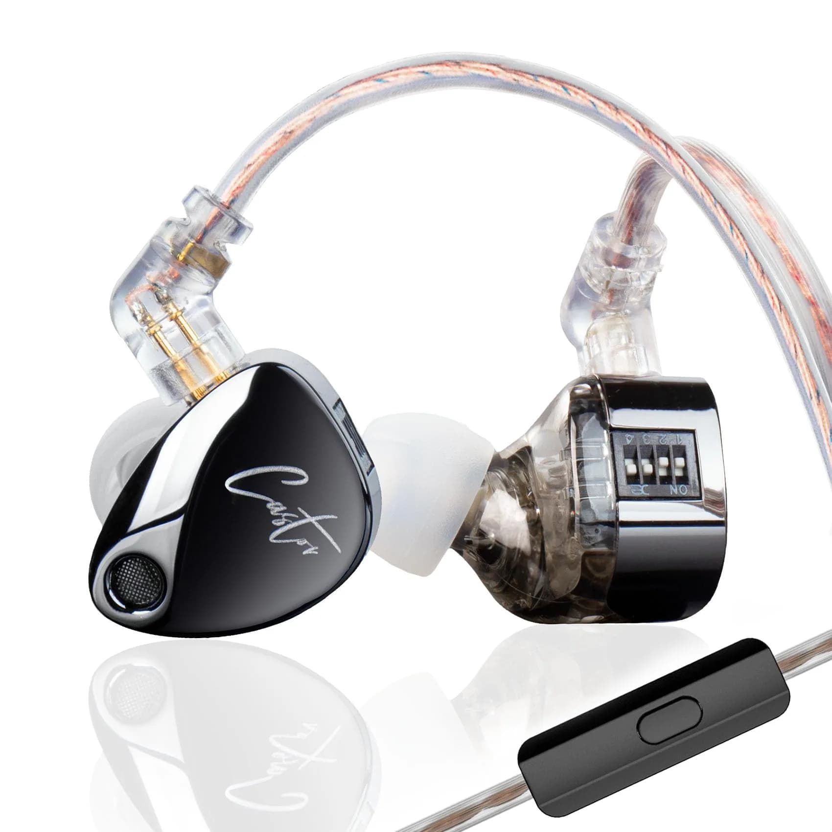 KZ EDX Pro Wired In-Ear Monitor Headphones with 10mm Dual Dynamic Drivers, 1.25m Cable, 24 Ohm Impedance | HiFi Stereo Sound for Gaming & Musicians — BassBlack / 0