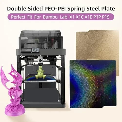 IdeaFormer-3D Rainbow PEY+Textured PEI Build Plate 257x257mm | Starry PEY & Frosted PEI for Bambu Lab Printers thumbnail 6