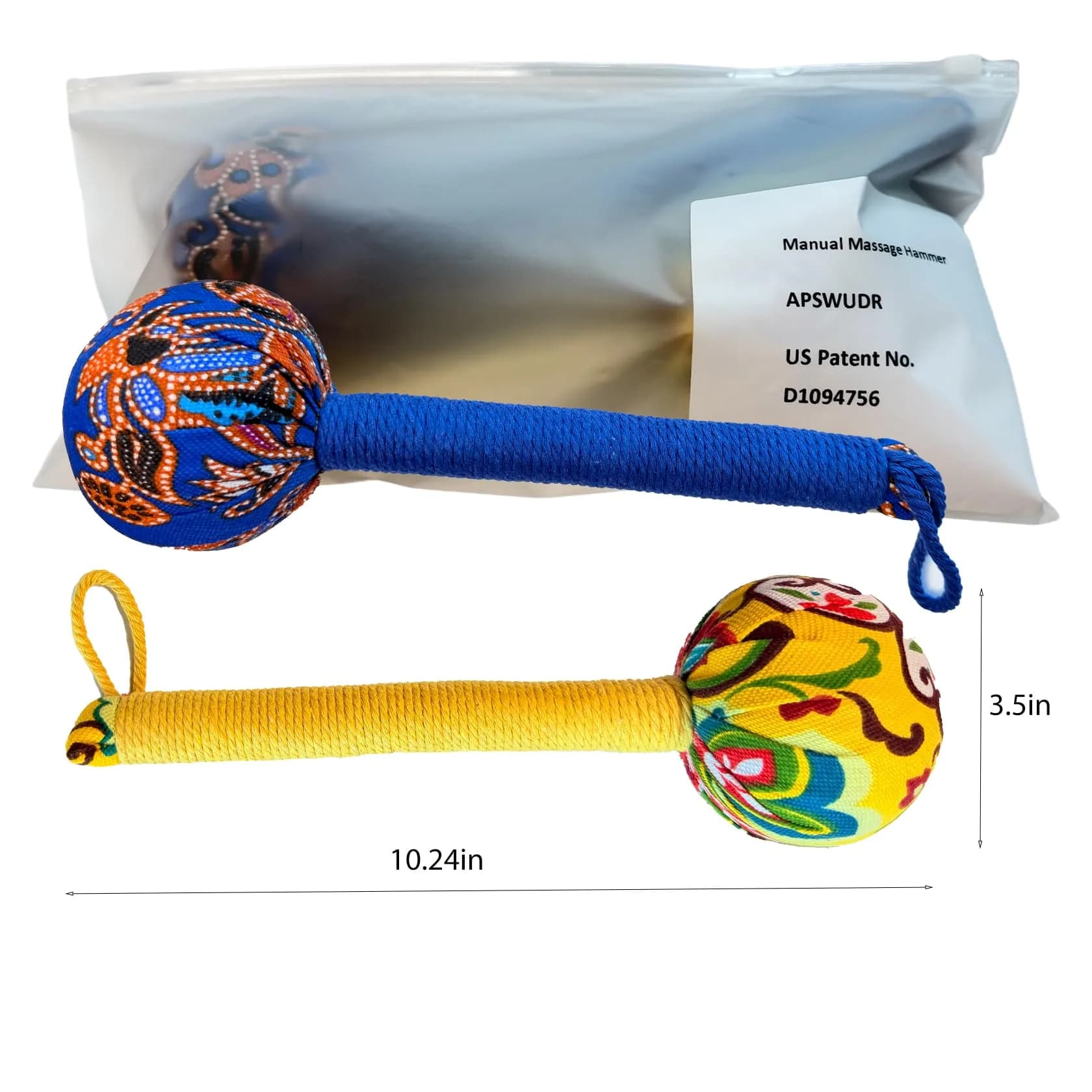 APSWUDR Manual Back Massager Hammer 26 cm (10.24 Inch) | Traditional Mugwort Essence for Muscle Tension Relief - view 6
