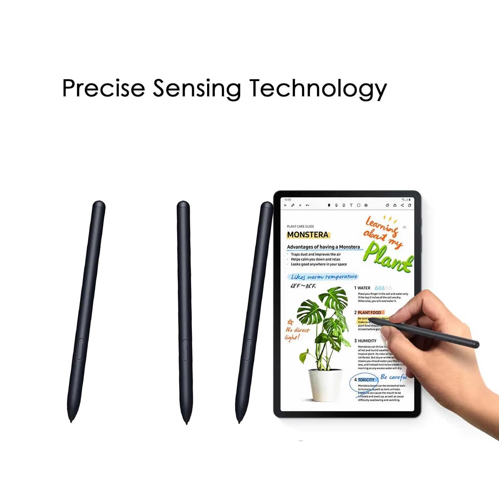 CaoXiong Black Stylus Pen for Samsung Galaxy Tab S7 FE | 4096 Pressure Sensitivity - view 6
