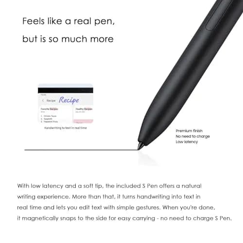 CaoXiong Black Stylus Pen for Samsung Galaxy Tab S7 FE | 4096 Pressure Sensitivity thumbnail 2
