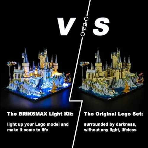 BRIKSMAX Light Kit Compatible with LEGO Hogwarts Castle and Grounds | LED Lighting for Model Sets (4.72 in x 6.69 in x 2.17 in) thumbnail 9