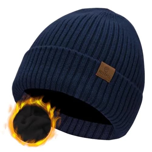 ZTL Merino Wool Beanie Hat for Men Women | Thick Warm Fleece Lined Knit Winter Hat thumbnail 1