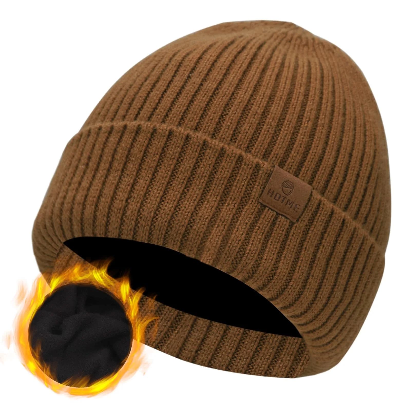 ZTL Merino Wool Beanie Hat for Men Women | Thick Warm Fleece Lined Knit Winter Hat