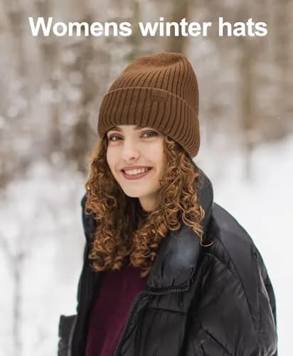 ZTL Merino Wool Beanie Hat for Men Women | Thick Warm Fleece Lined Knit Winter Hat thumbnail 4