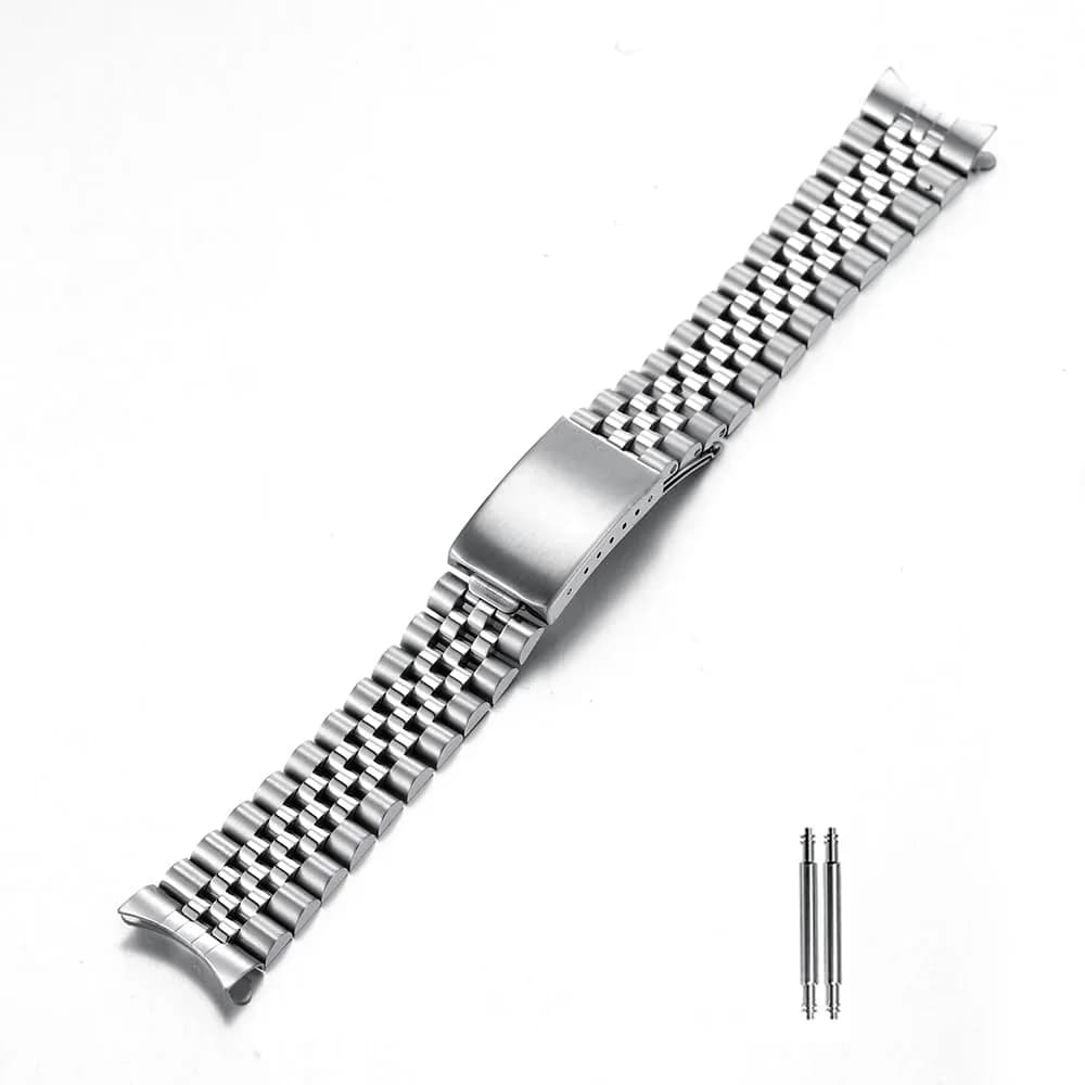 TOMIYOY 20mm Jubilee Stainless Steel Watch Band | Solid 316L Metal Strap for RLX SKX Style Watches - main product image