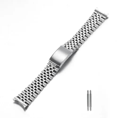 TOMIYOY 20mm Jubilee Stainless Steel Watch Band | Solid 316L Metal Strap for RLX SKX Style Watches thumbnail 1