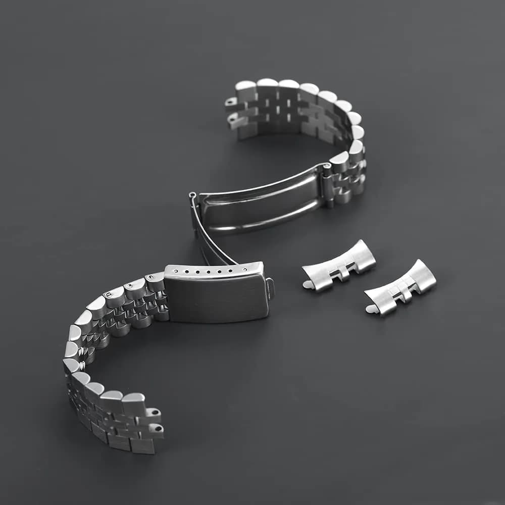 TOMIYOY 20mm Jubilee Stainless Steel Watch Band | Solid 316L Metal Strap for RLX SKX Style Watches - view 2