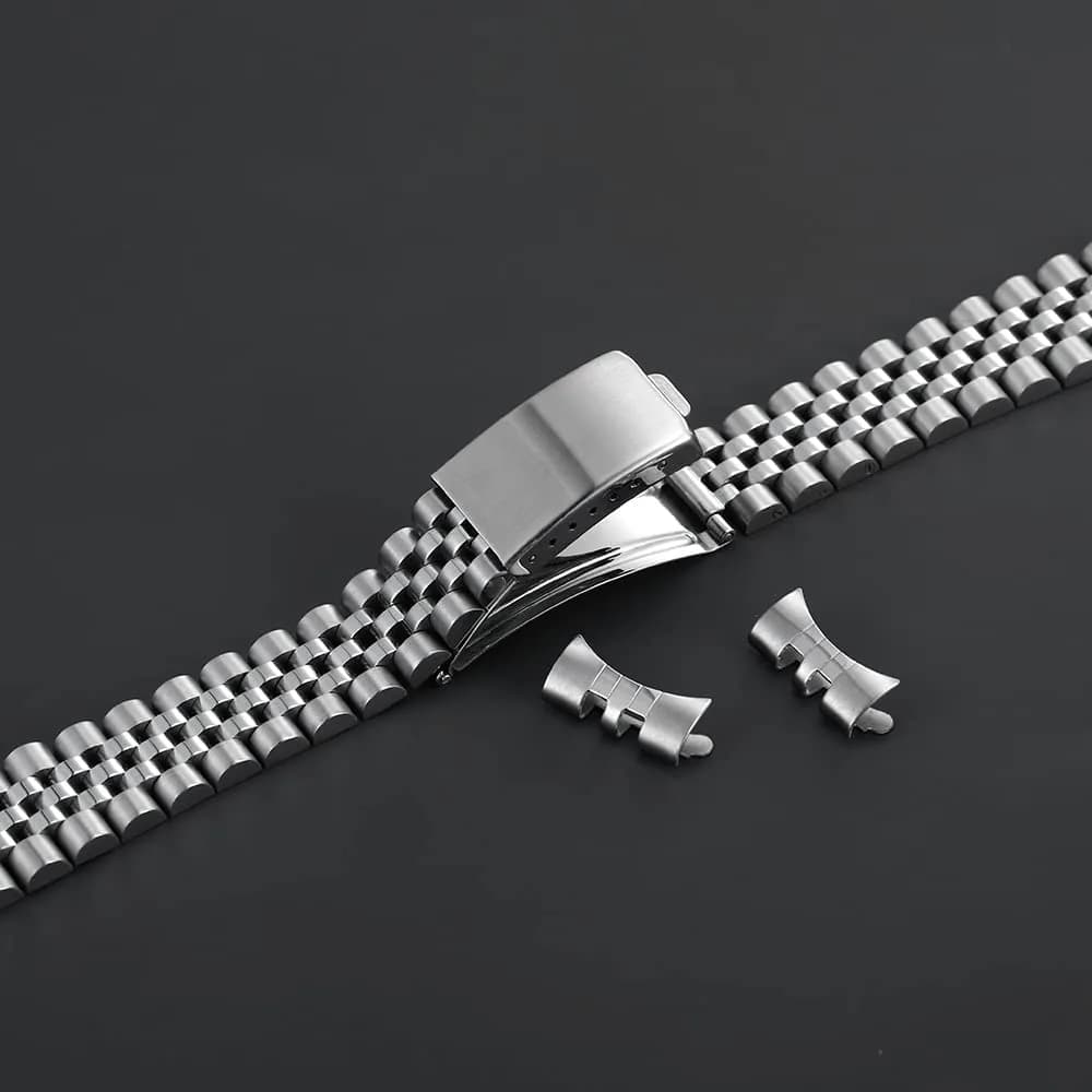 TOMIYOY 20mm Jubilee Stainless Steel Watch Band | Solid 316L Metal Strap for RLX SKX Style Watches - view 3