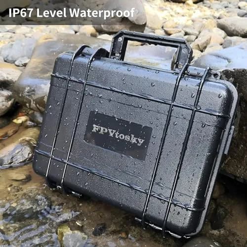 FPVtosky Hard Case for DJI Mini 4 Pro/Mini 3 Pro & RC 2 Controller, Waterproof Travel Case 34cm (13.19in) | Protects Drone & Accessories thumbnail 5