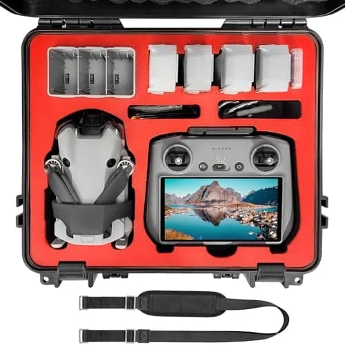 FPVtosky Hard Case for DJI Mini 4 Pro/Mini 3 Pro & RC 2 Controller, Waterproof Travel Case 34cm (13.19in) | Protects Drone & Accessories thumbnail 1