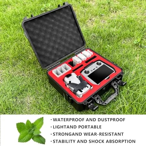 FPVtosky Hard Case for DJI Mini 4 Pro/Mini 3 Pro & RC 2 Controller, Waterproof Travel Case 34cm (13.19in) | Protects Drone & Accessories thumbnail 7