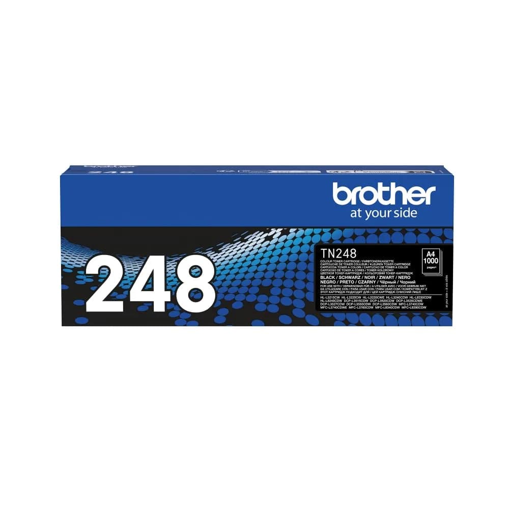 Brother TN-248BK Toner Cartridge Black | High Page Yield Original for Brother Laser Printers