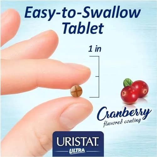 URISTAT Ultra UTI Relief Pack | Test Strip & 12 Tablets | Cranberry Flavor (Pack of 3) thumbnail 6