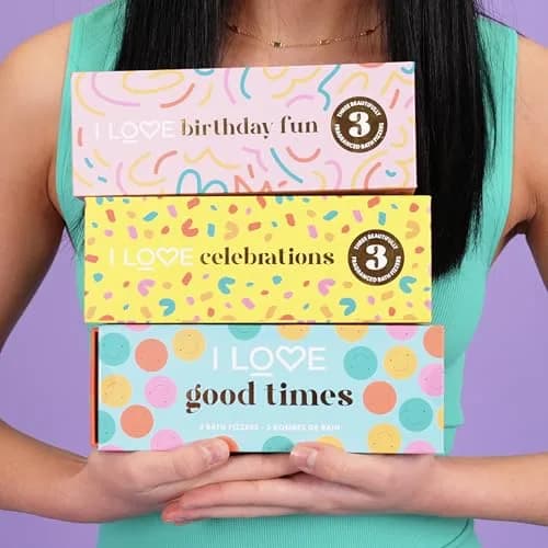 I LOVE Special Moments Good Times Bath Fizzer Pack | Shea Butter Bath Bombs Set for Women (3 pc) thumbnail 5