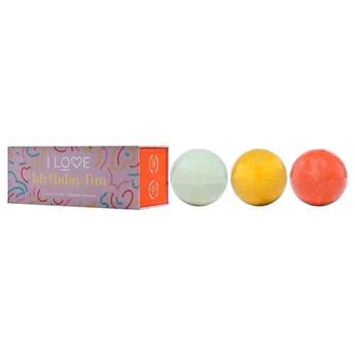 I LOVE Special Moments Birthday Fun Bath Fizzer Pack - Shea Butter Bath Bombs Set - 3 pc | Hydrating, Fragrant Spa Gift for Women thumbnail 4
