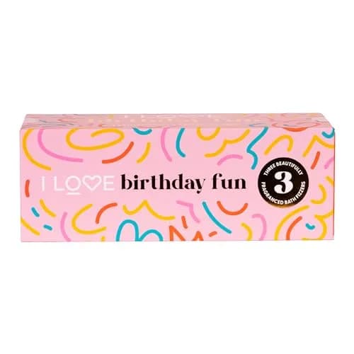 I LOVE Special Moments Birthday Fun Bath Fizzer Pack - Shea Butter Bath Bombs Set - 3 pc | Hydrating, Fragrant Spa Gift for Women thumbnail 5