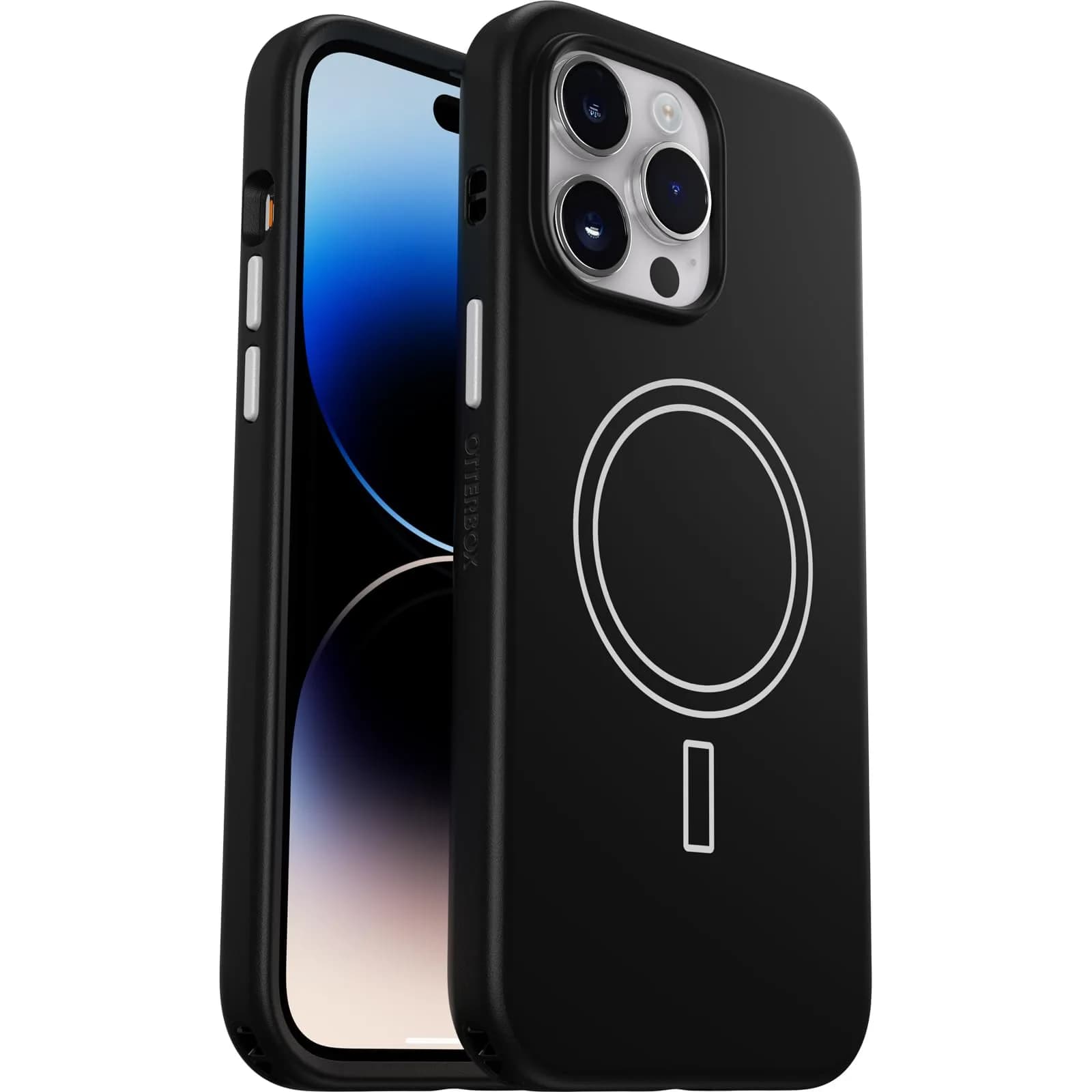 OtterBox iPhone 14 Pro Max Aneu Series Case | Slim, Colorful Grip, MagSafe Compatible — Black/White