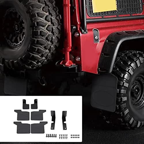 Oumefar RC Car Mud Flaps -4 1/10 Scale Rubber & Metal Accessories | Realistic & Durable thumbnail 2