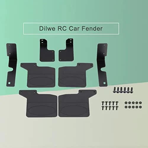 Oumefar RC Car Mud Flaps -4 1/10 Scale Rubber & Metal Accessories | Realistic & Durable thumbnail 3