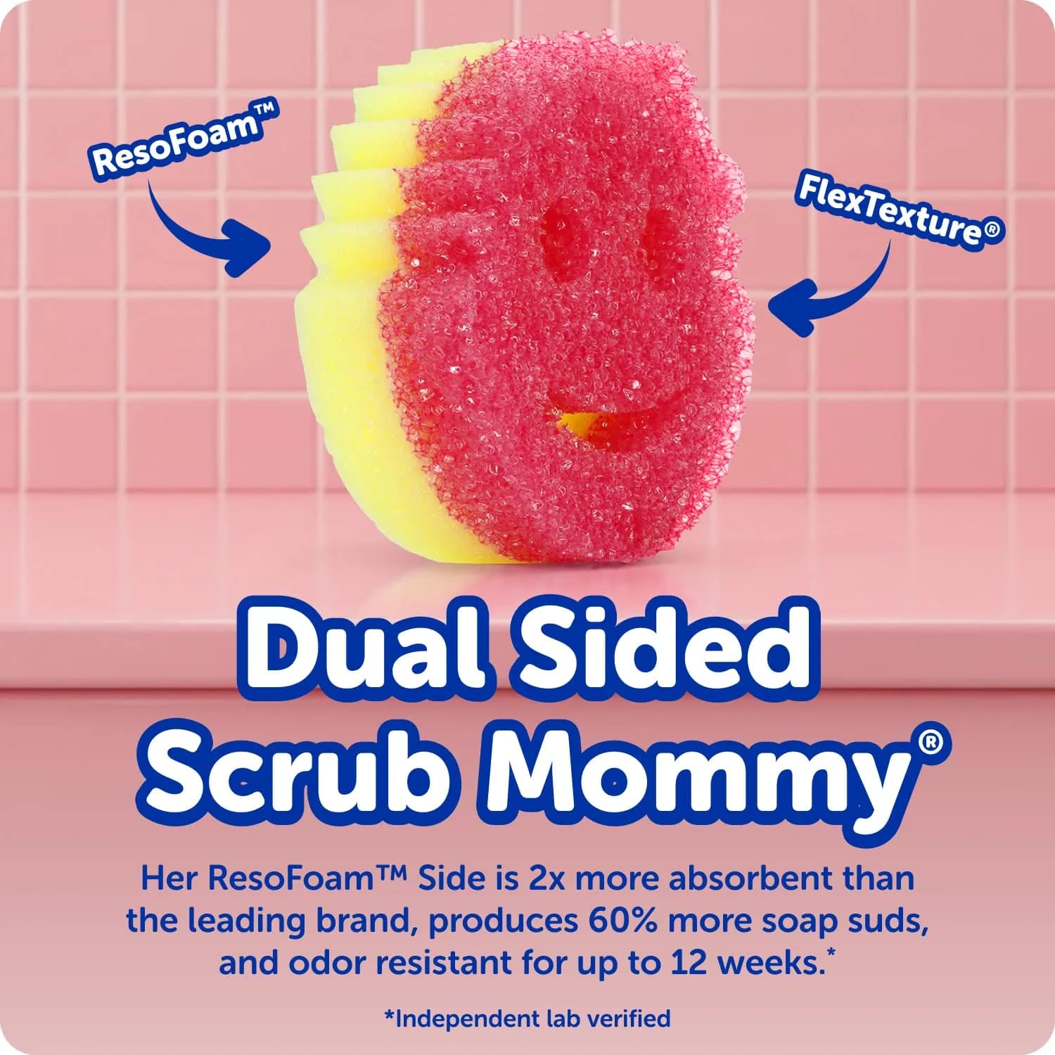 Scrub Mommy Kitchen Sponges Dual-Sided Non-Scratch Cleaning Sponges (3 Count) - view 2