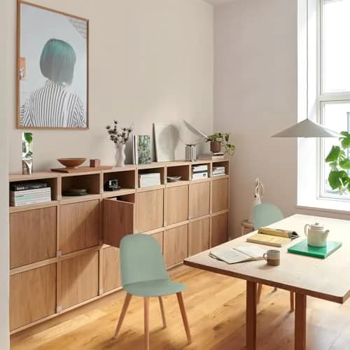 2xhome Modern Armless Dining Chair Plastic Shell Seat with Wooden Legs | Indoor or Outdoor Use | Home Kitchen Patio, Green thumbnail 7