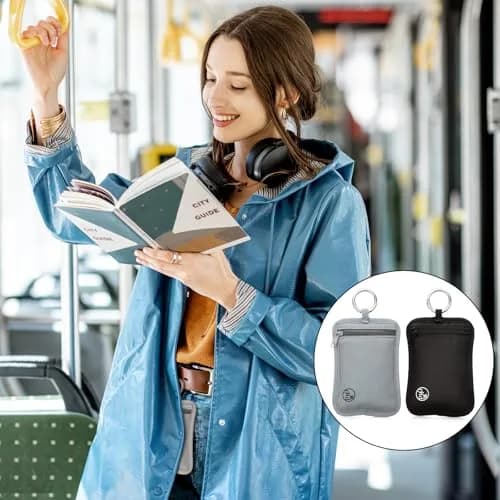 Paterr RFID Protected Stash Pouch Clip-On Anti-Theft Belt Wallet 13 cm (5.12 inches) 2-Pack | Secure Travel Money Organizer thumbnail 4