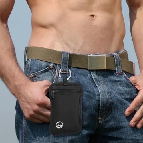 Paterr RFID Protected Stash Pouch Clip-On Anti-Theft Belt Wallet 13 cm (5.12 inches) 2-Pack | Secure Travel Money Organizer thumbnail 5