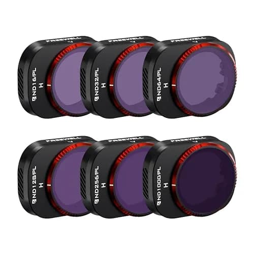 FREEWELL Bright Day 6-Pack Hybrid ND/PL Filters for DJI Mini 4 Pro | 4-10 Stop Light Reduction thumbnail 1