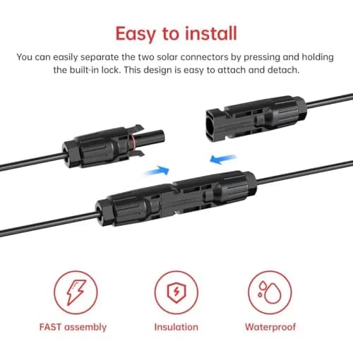 ELFCULB 12AWG Solar to XT60i Cable - 75FT (25m) | Connect Solar Panels to Power Stations thumbnail 3