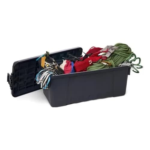 Plano Storage Trunks Medium - 3 Pack | Solid Charcoal Stackable Storage thumbnail 2
