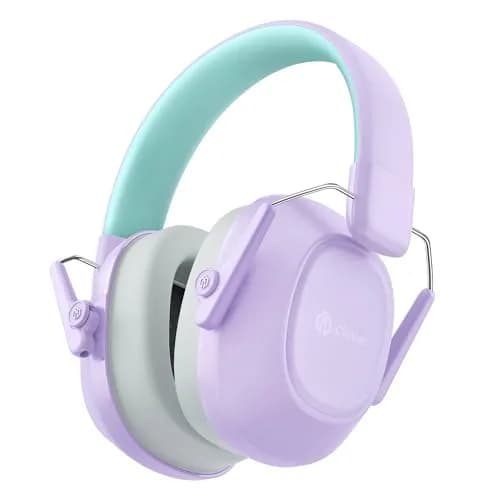 iClever EM01 Noise Cancelling Headphones for Kids Adults, SNR 29dB EarMuffs | Certified Safety & Comfort thumbnail 1