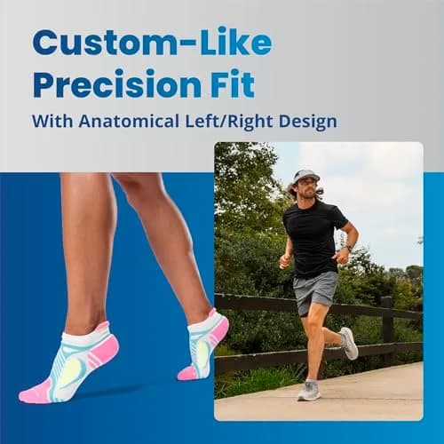 Balega Unisex Ultralight No Show Socks Grey/White S | Breathable, Moisture-Wicking Running Socks thumbnail 3
