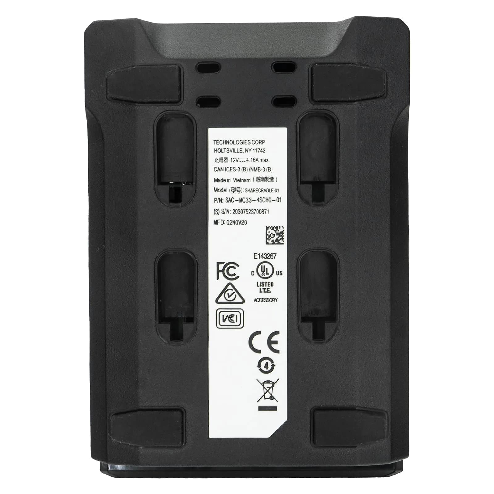 CARPSDZY 4-Slot Battery Charging Cradle Kit with Power Supply for Zebra MC3200 MC3300 Barcode Scanners | Safe Stable Charger - view 3